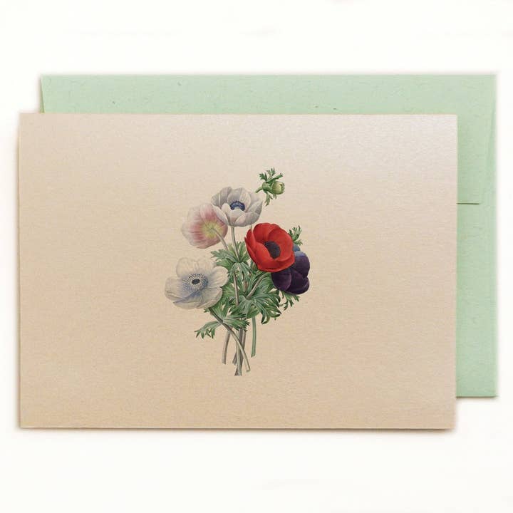 Lilybranch – Engroshandel Brevpapir/sæt med noteskort – Et dusin blomster Notecards på dejlige Shimmery elfenben karton