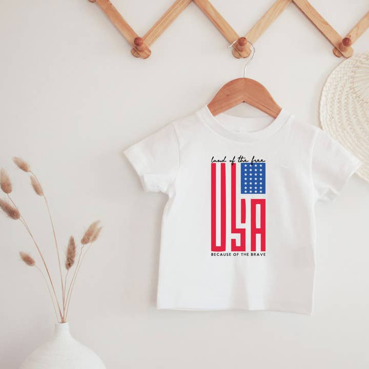 USA Land of the Free Tee for wholesale by ChubbyBubbyBear