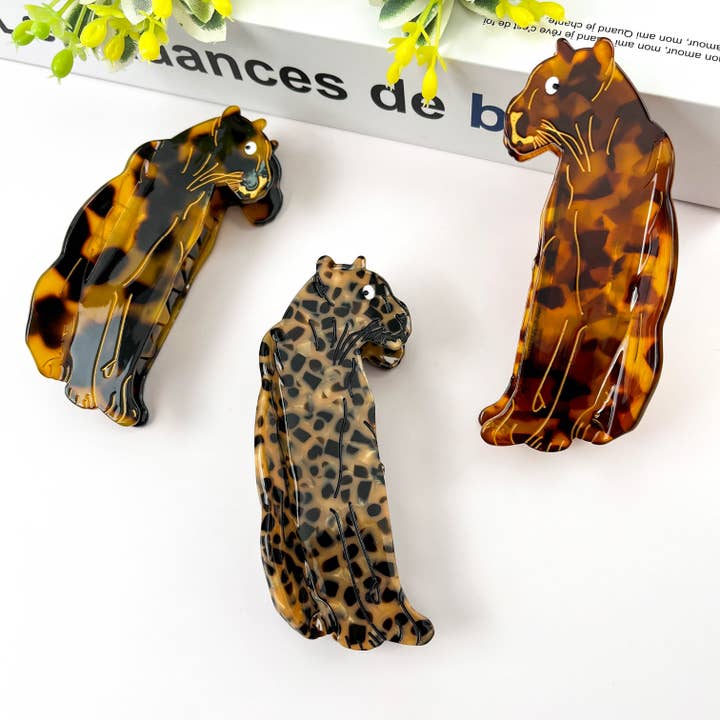 TheDivaSoap - Wholesale Hair Clip - Women's - Jaguar Hair Clip,Animal Acetate Claw Clip8
