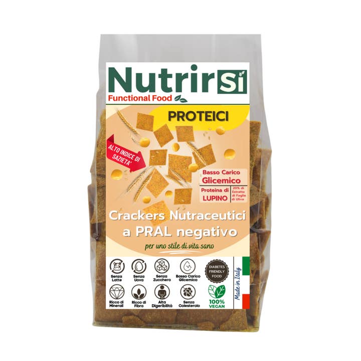 Nutrirsi SRLS - Vendita all'ingrosso Cracker - Nutri Cracker Nutraceutiche, con Proteine di Lupino, a Basso0
