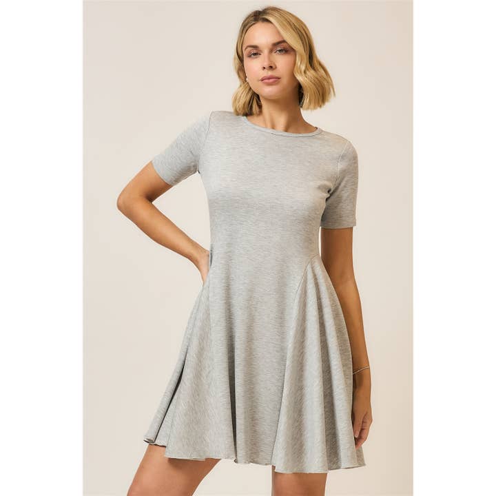 Short Sleeve Swing Mini Dress for wholesale by Cozy Casual, Inc.