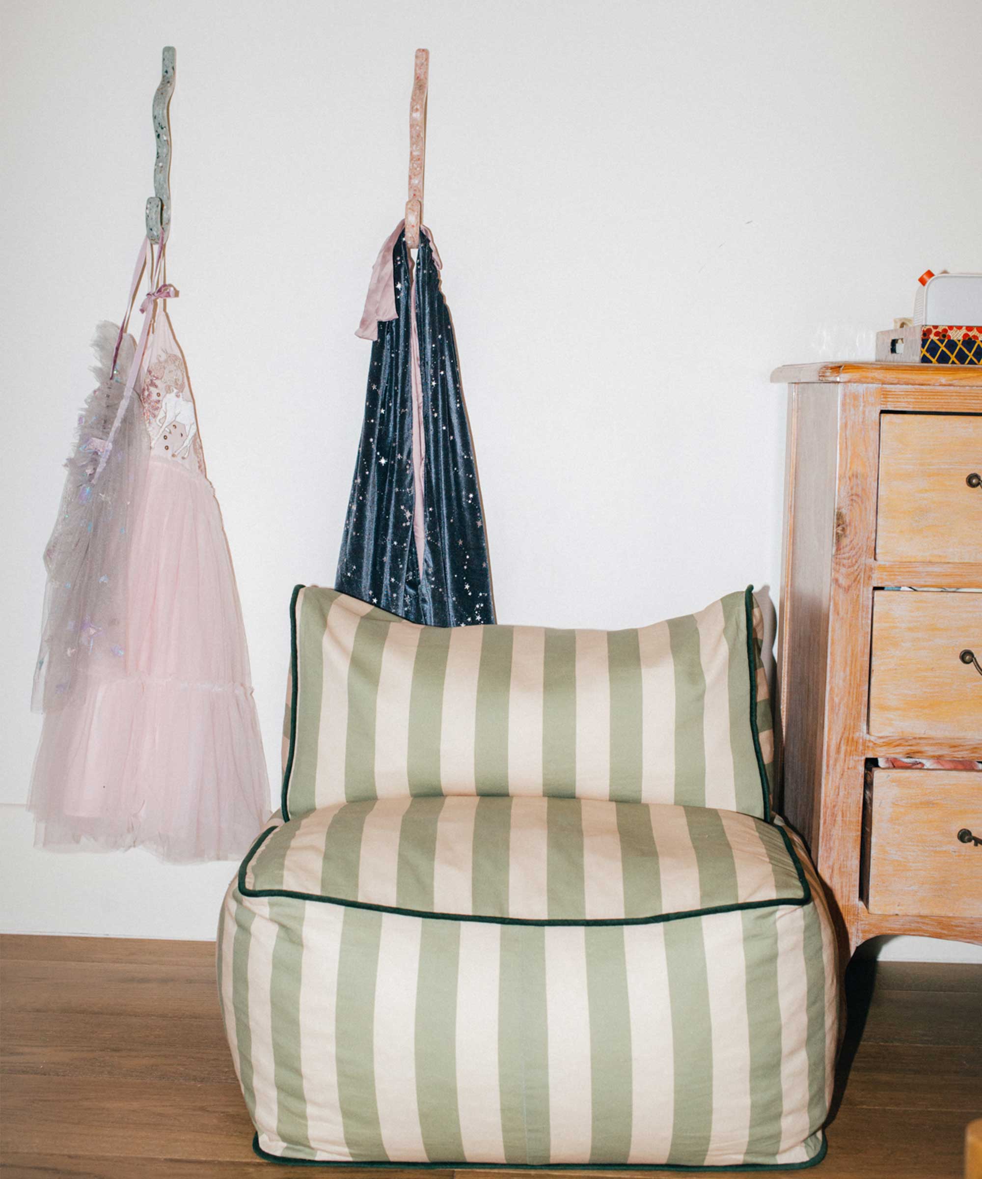 Philé - Wholesale Lounger – Baby - Striped Toddler Lounger – Green9