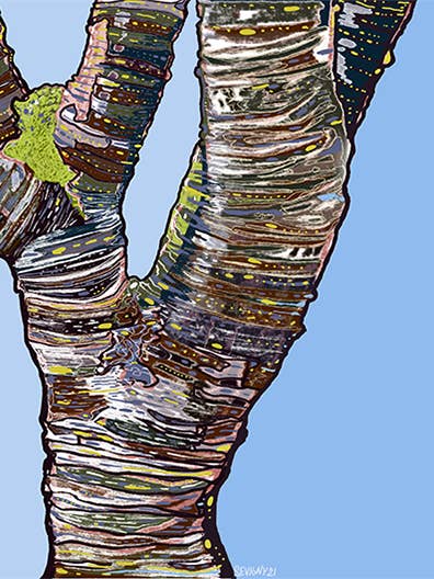 Sky Blue Art Print on Metal Wood Canvas for wholesale by Sevigny Studio