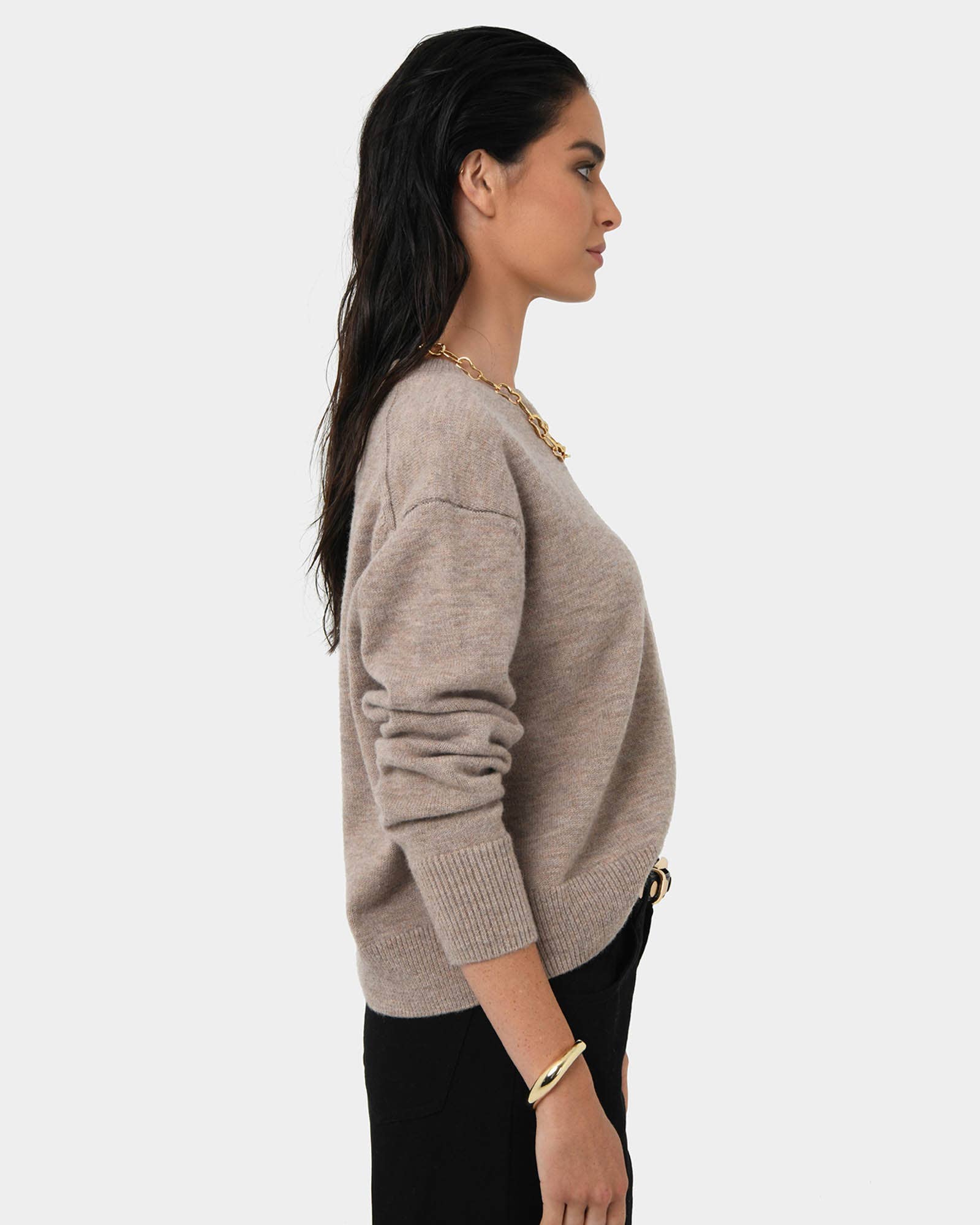Forcast - Wholesale Knitted jumper – Women′s - Forcast Women's Joyli Merino Wool Blend Jumper2