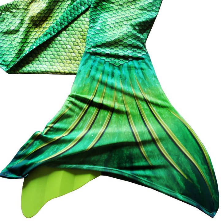 Sun Tail Mermaid – wholesale Beach/pool toy – Child & baby – Lime Rickey Mermaid Tail + Monofin Set for kids, girls, teens, and women (pool toy)