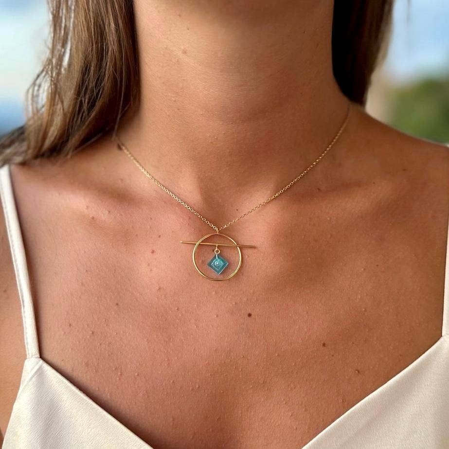 Brique d'Oreille - Wholesale Pendant/Charm Necklace - Geometric necklace with a Lego brick - Les Astucieuses26