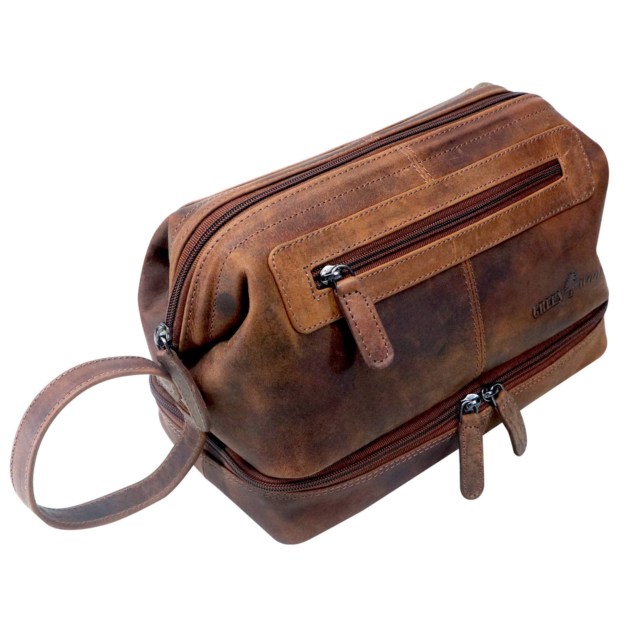 Greenwood – Großhandel Schmink-/Kosmetiktasche – Hans Kosmetiktasche Damen Leder Große Kulturtasche Herren Wasserfest15