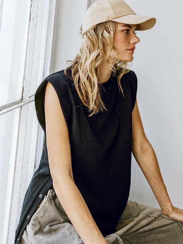 Un haut en tricot uni - FT1005 pour la vente par FLYING TOMATO