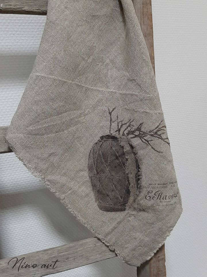 Jarrón de tela desgastada de color con rama de magnolia para venta al por mayor de Nino-Art