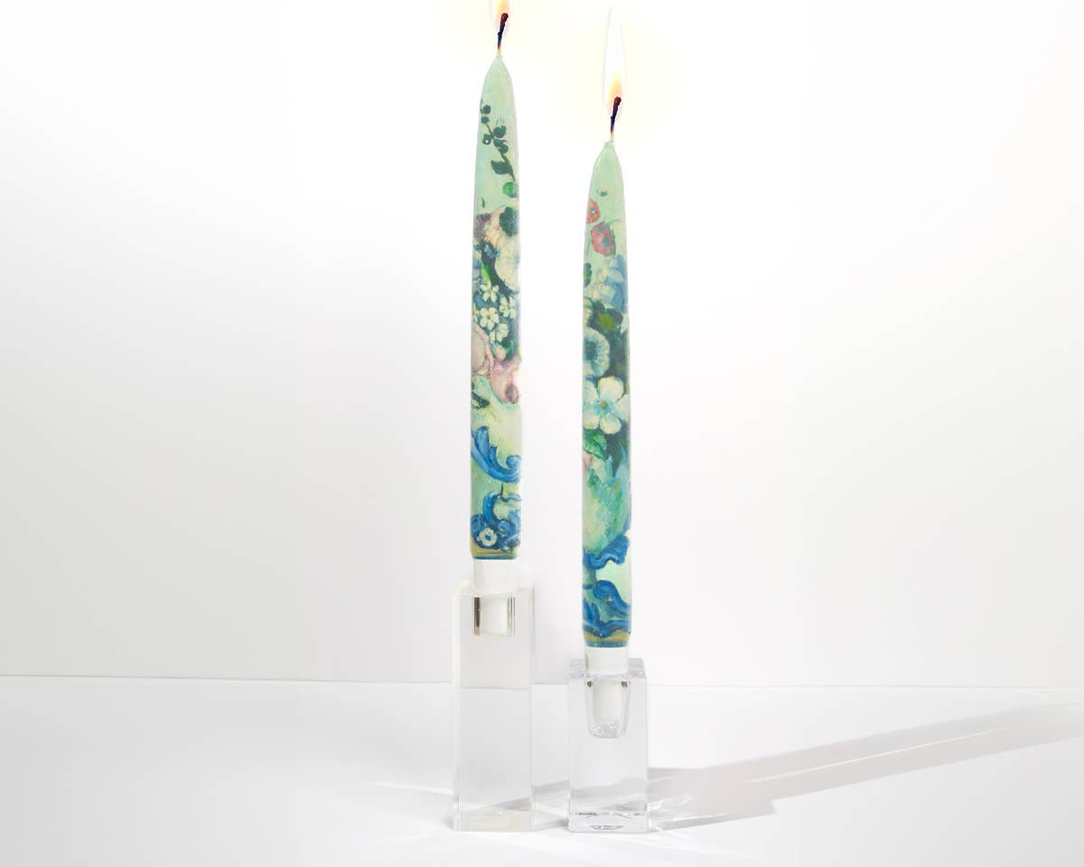 Flatyz Candles - Wholesale Tapered Candle/Candlestick - Taper Candles - Flowers in a Rococo Vase, Paul Cezanne2