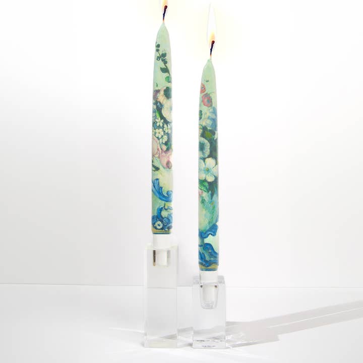 Flatyz Candles - Wholesale Tapered Candle/Candlestick - Taper Candles - Flowers in a Rococo Vase, Paul Cezanne2