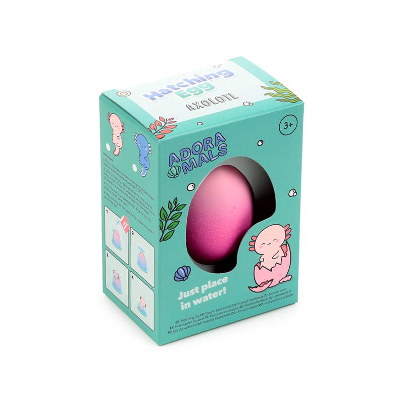 Puckator Ltd – wholesale Classic toy – Kids – Adoramals Maddie the Axolotl Hatching Egg3