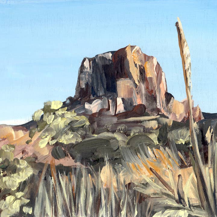 Paisagem do deserto West Texas Big Bend estampado arte por atacado de Meredith Oneal Art