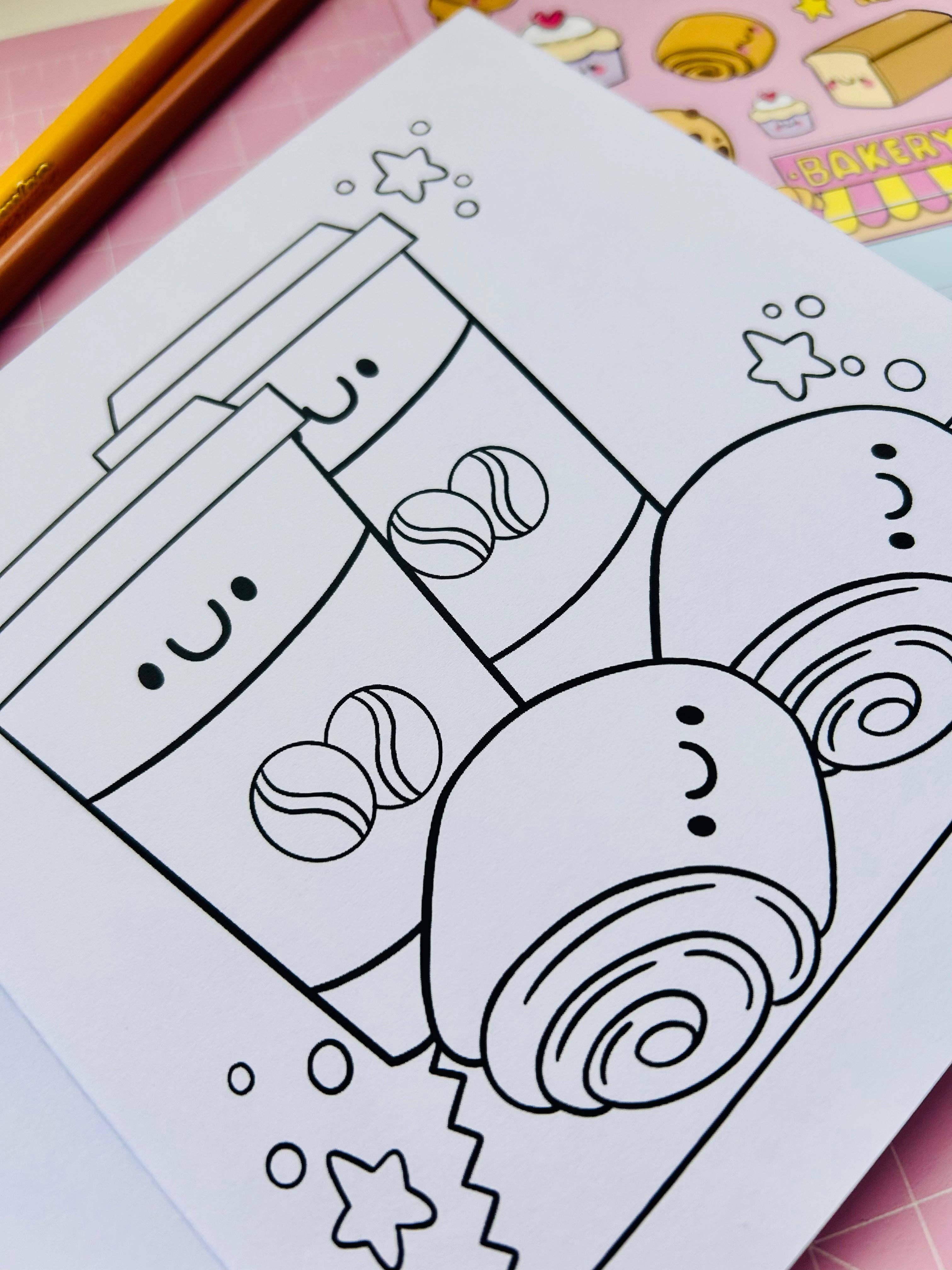 Kellylou – wholesale Colouring and activity book – kids and baby – Bakery Cuties - Colouring Book3