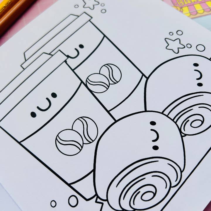 Kellylou – wholesale Colouring and activity book – kids and baby – Bakery Cuties - Colouring Book3