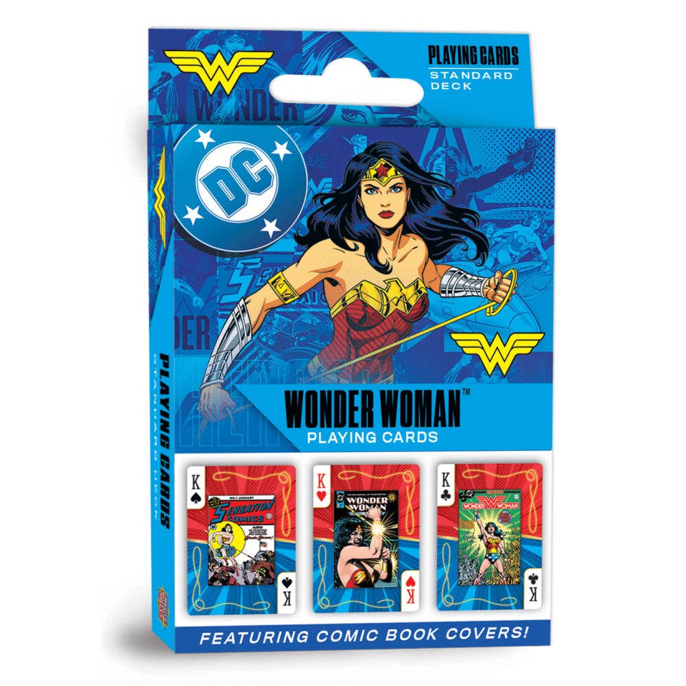 Masterpieces Puzzles - Wholesale Playing Cards - Wonder Woman Playing Cards - 54 Card Deck0