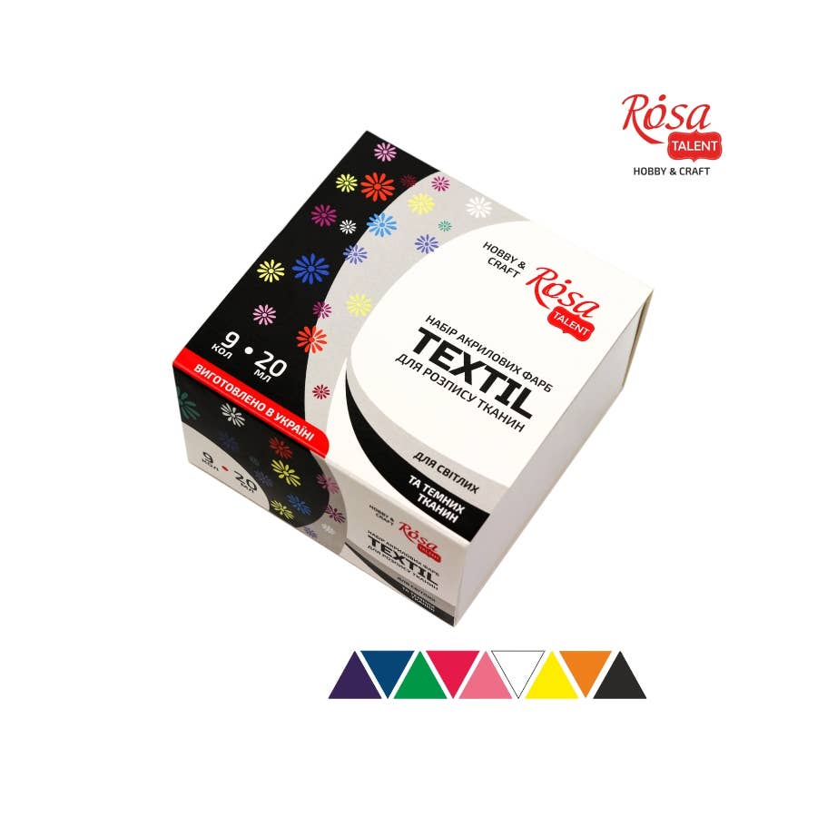 Fainotoys - Vente Assortiments de peinture - Ensemble de peintures acryliques pour textiles, 20 ml, ROSA TALENT5