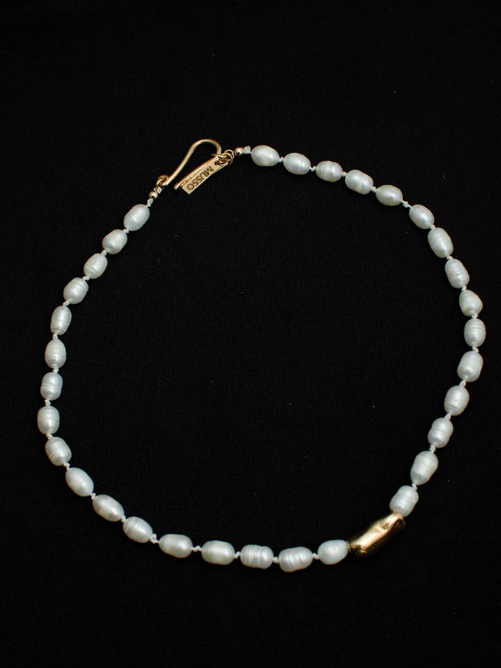 ARRIA PEARL NECKLACE for wholesale by MUSSO STUDIO