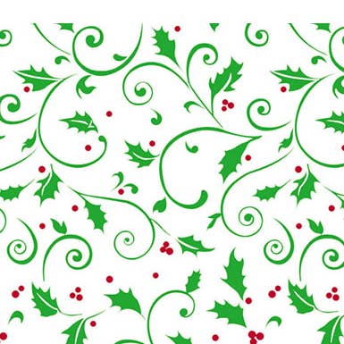 Nashville Wraps - Wholesale Wrapping Paper Roll - Christmas Print Cello Basket Wrapping Rolls