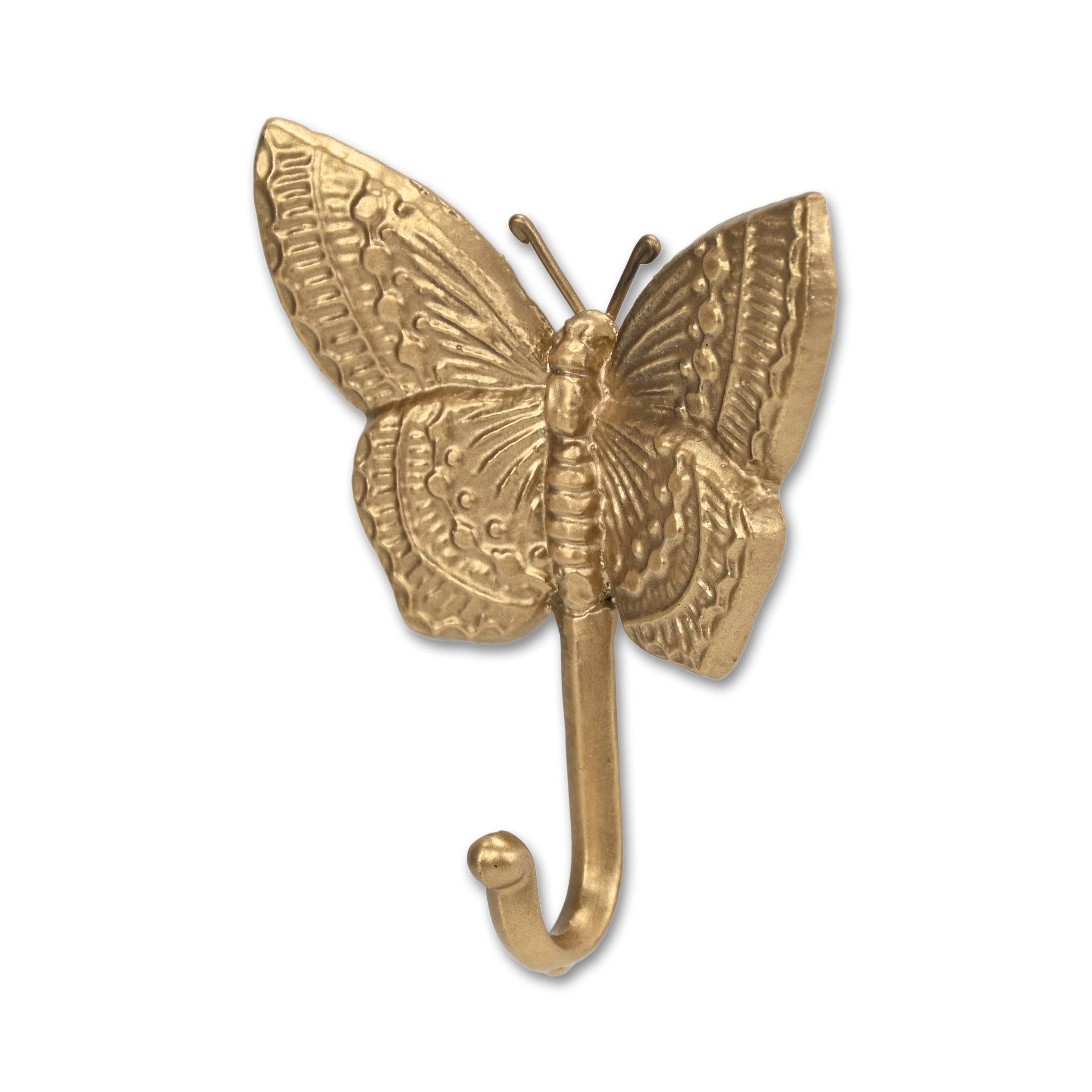 Cheungs Home Decor - Wholesale Wall Hook - Mythra Golden Butterfly Cast Iron Wall Hook5