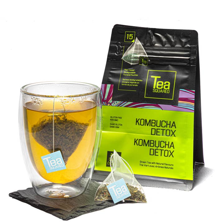 1.3 oz. Kombucha Dextox 15 Py Bags for wholesale by Tea Squared