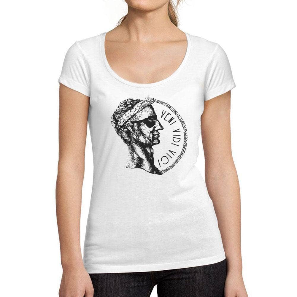 ULTRABASIC - Graphic Women's Veni Vidi Vici T-Shirt Printed Letters White for wholesale on Faire0