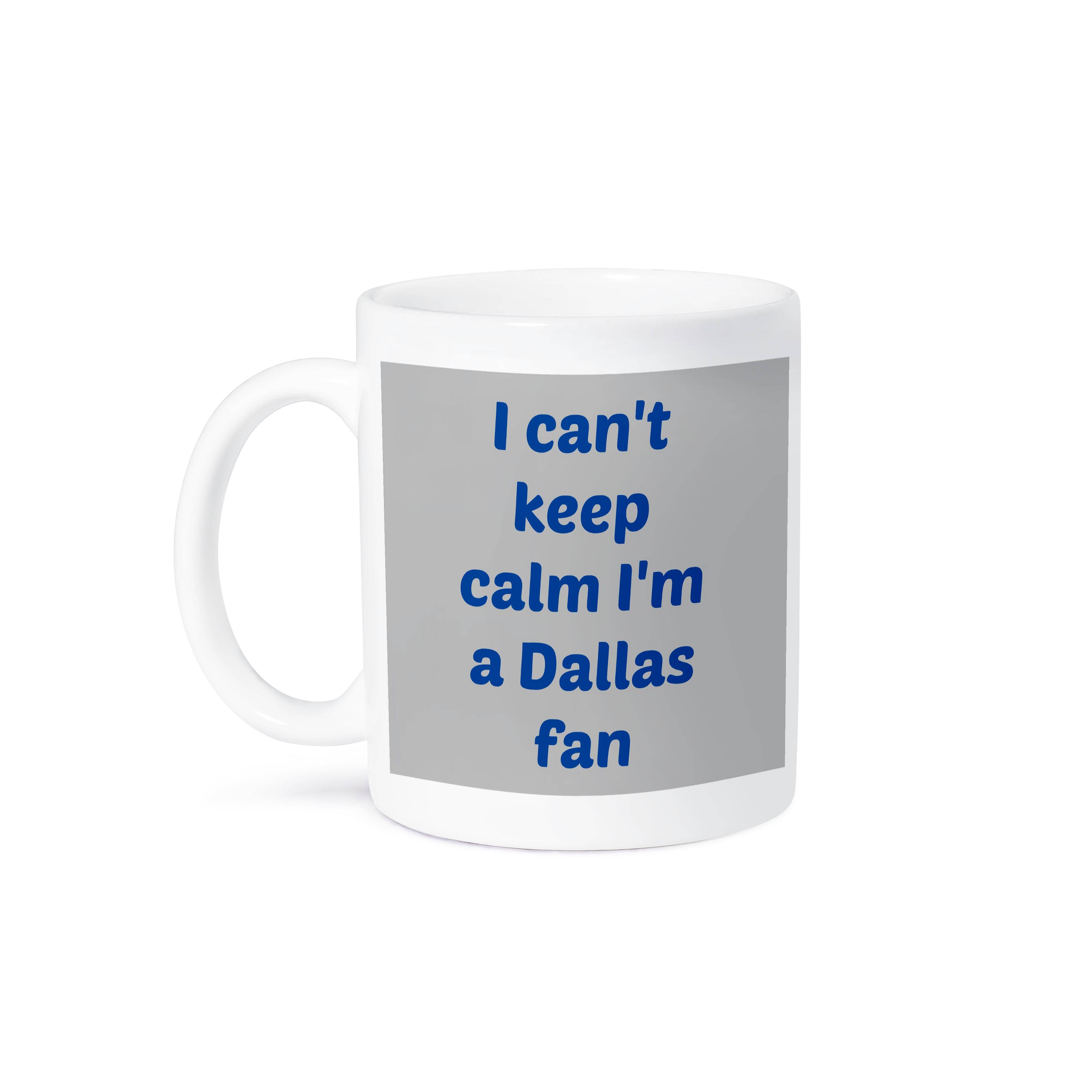 3dRose - Wholesale Coffee Mug - 3dRose, I cant keep calm Im a Dallas fan, blue, gray, Mug8