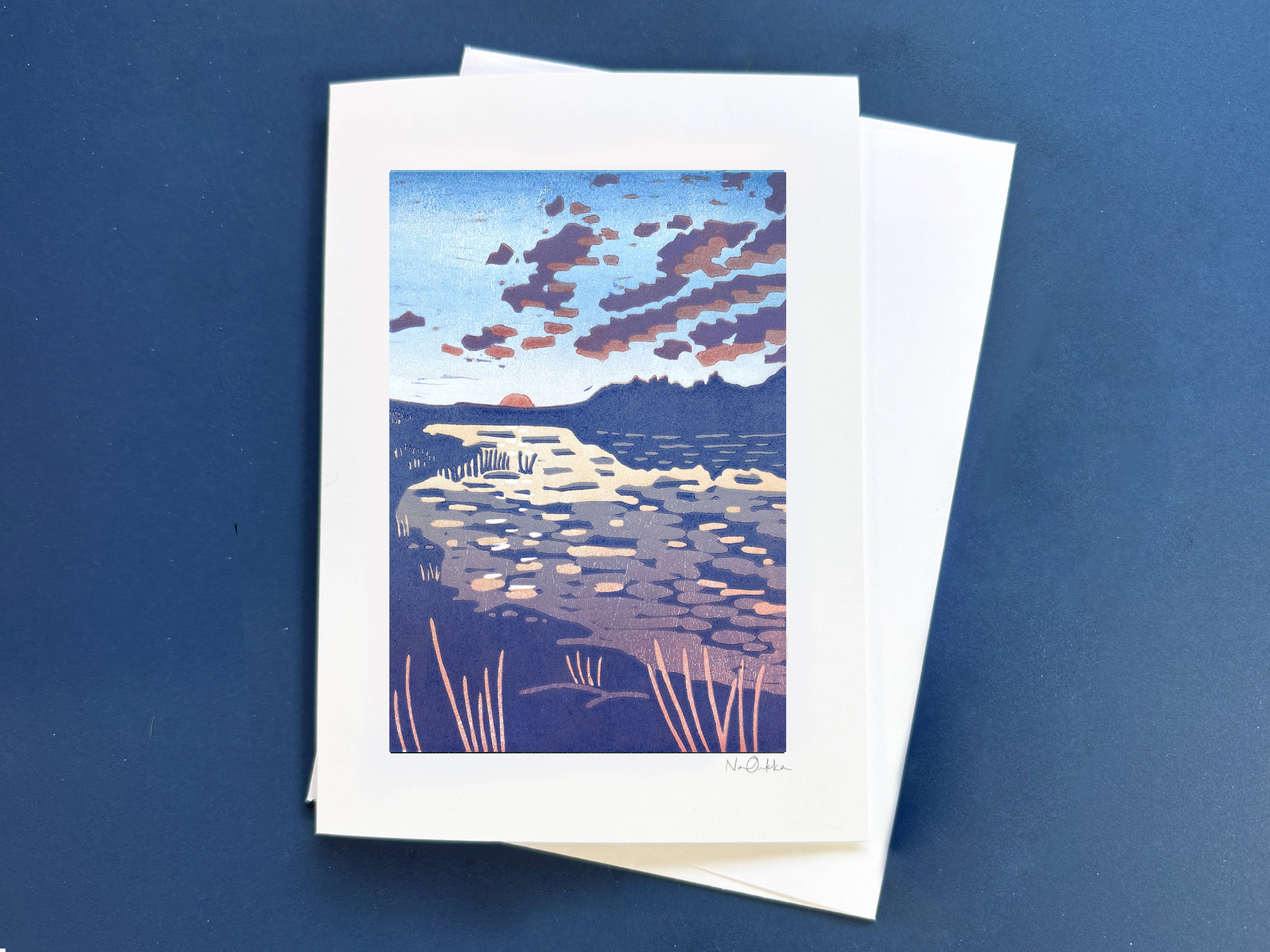 Nan Onkka Prints - Wholesale Everyday Greeting Card - Backcountry Sunrise Greeting Card1