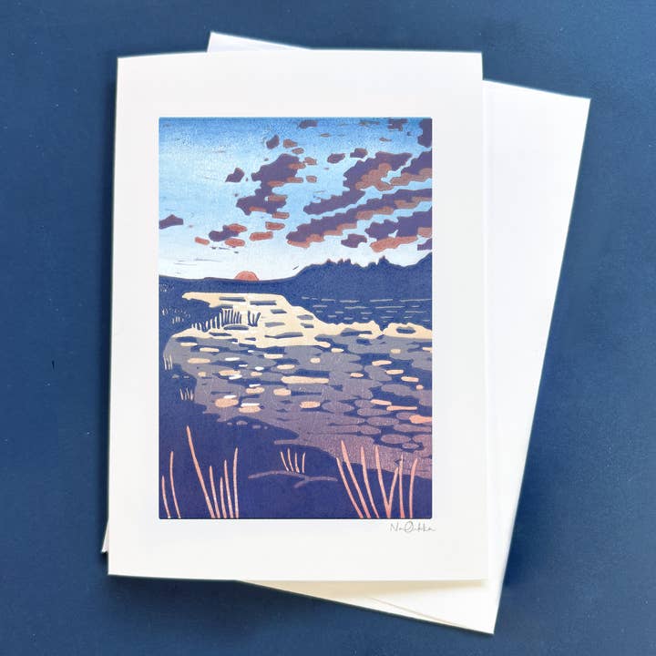 Nan Onkka Prints - Wholesale Everyday Greeting Card - Backcountry Sunrise Greeting Card1