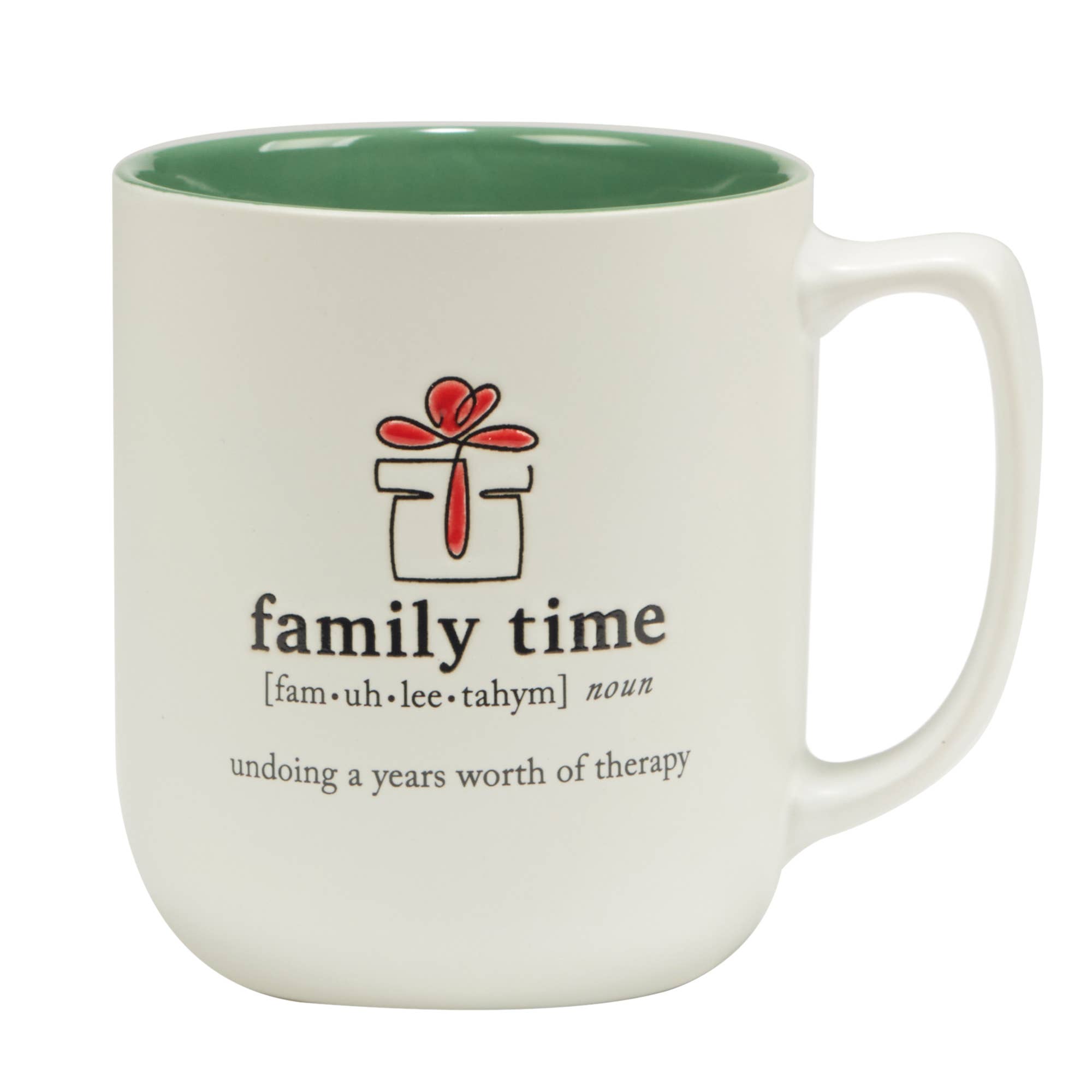 Certified International - Wholesale Coffee Mug - Christmas Fun Green Sayings Mug 16 oz asst6