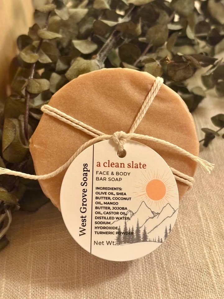 Gentle Exfoliating Daily Face Cleansing Bar Soap - Natural for wholesale by West Grove Soaps