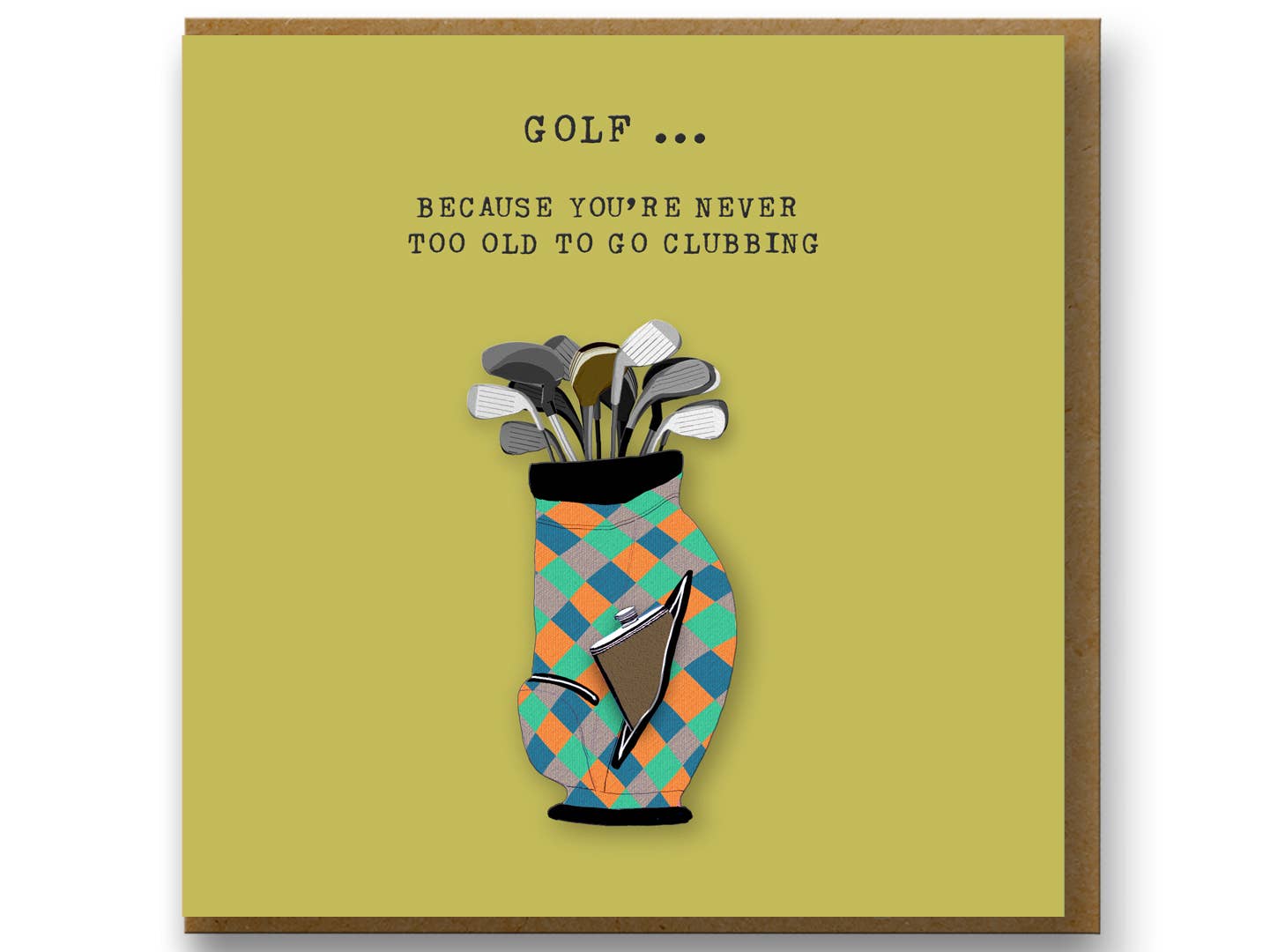 Sally Scaffardi Design - Wholesale Birthday Card - Golf-Themed Birthday Card for Enthusiasts1