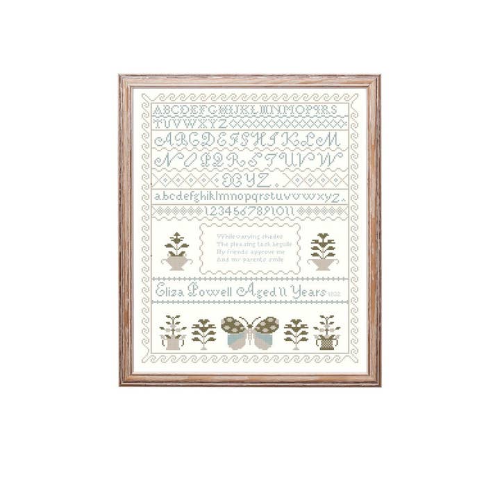 The Wishing Thorn - Wholesale Embroidery/Cross Stitch Supplies - Eliza Paowell Sampler Cross Stitch Pattern - Printed Chart7