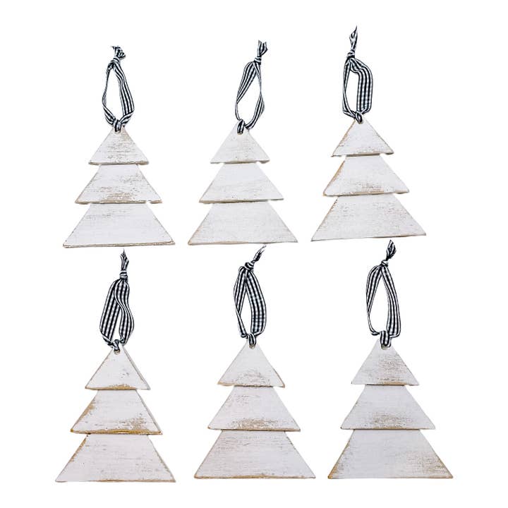 Ensemble de 6 décorations pour sapin de Noël vieilli pour la vente par Joshua Jar