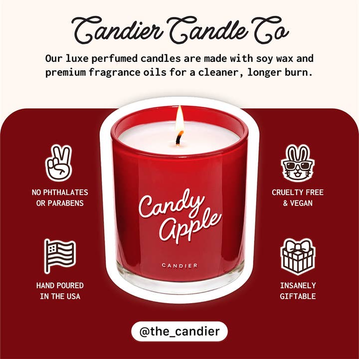 Candier - Wholesale Jar/Filled Candle - Candy Apple Candle4