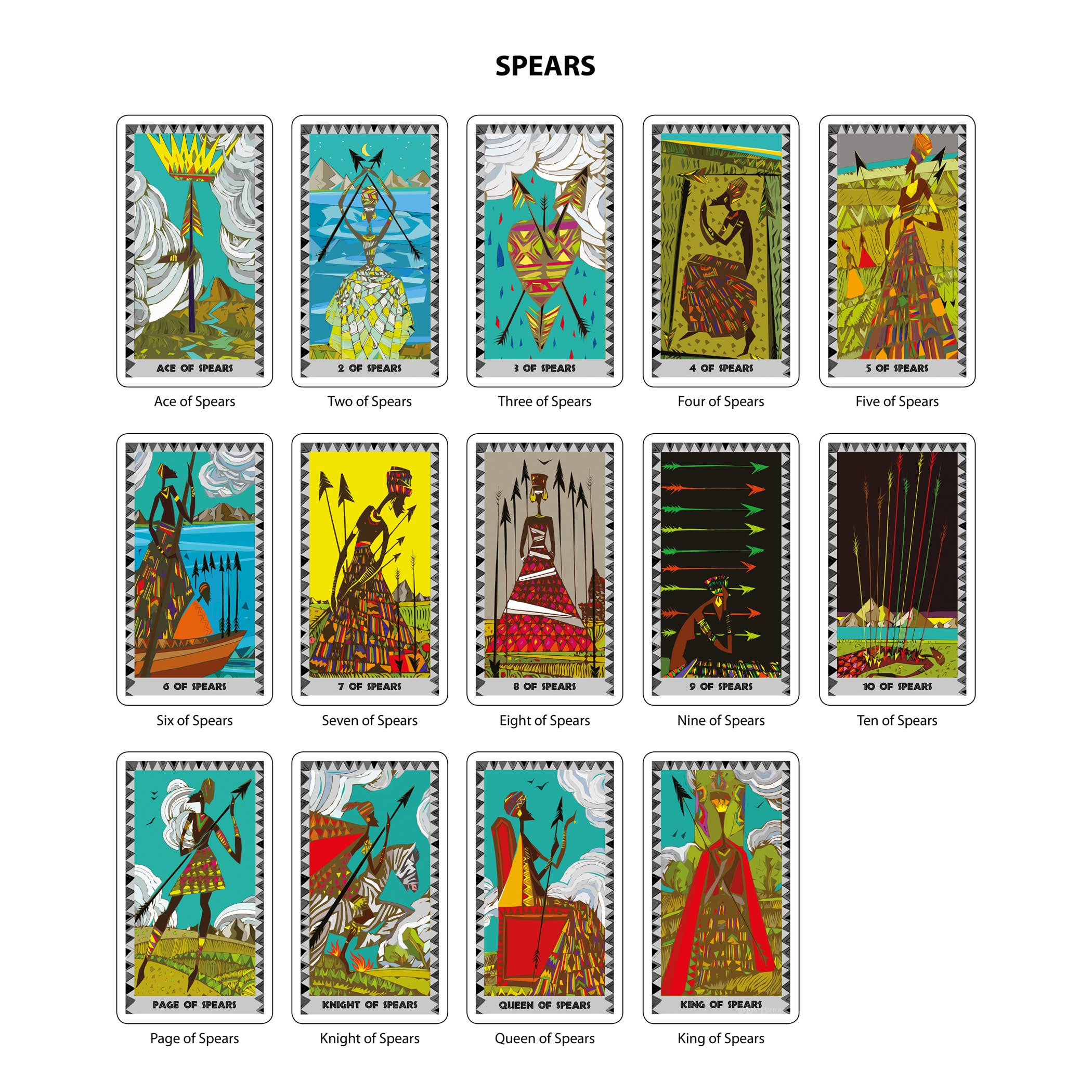 Da Brigh Tarot - Wholesale Tarot Cards - The African Tarot Cubist Tarot Cards Deck11