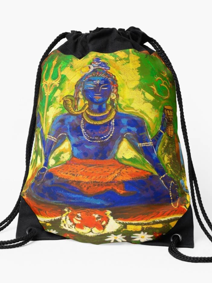 Shiva, bolsa de yoga, meditación. Arte, impresión, bolsa con cordón para venta al por mayor de SAVAQ