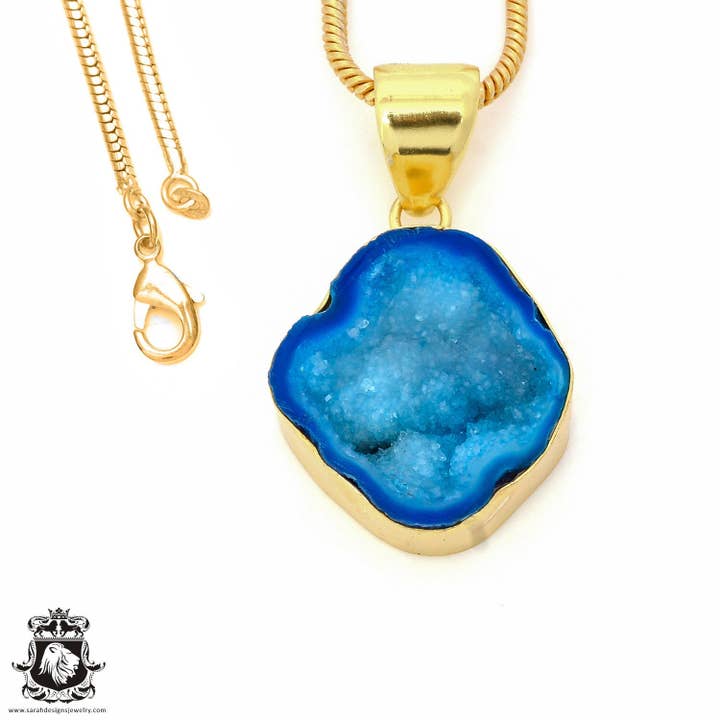 Ciondolo placcato in oro 24K Tabasco Geode GPH857 per la vendita all'ingrosso da parte di SARAH DESIGNS JEWELRY