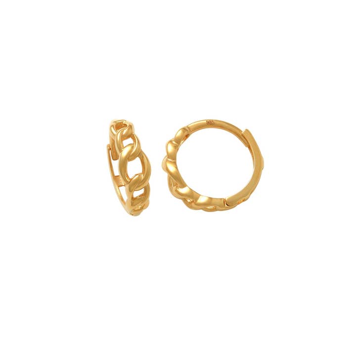 Zahav Jewelry - Wholesale Huggie Earrings - 14kt Solid Gold | 12mm Huggie Earrings | Gold Hoops | Hoop Earrings | Minimalist Earrings I Gold Earrings