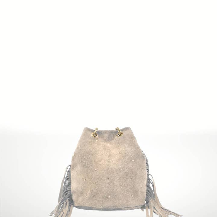 ITALIAN'S LEATHER - Wholesale Shoulder bag – women's - Flora ² Suede leather shoulder bag22