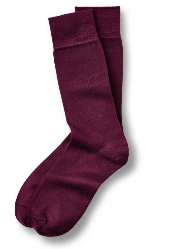 Cashmere modal i bordeaux: varm og blød for engroshandel hos BLACKSOCKS