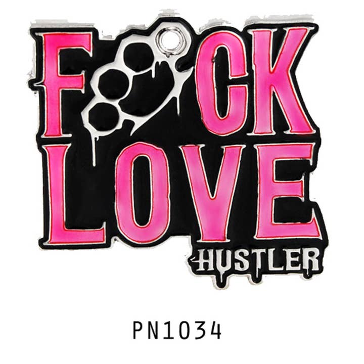 Western Fashion - Wholesale Pendant/Charm Necklace - PN1034 - Hustler F*uck Love Necklace