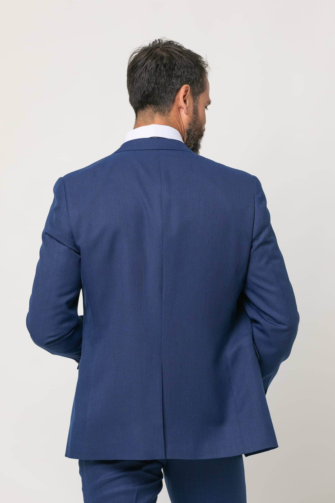 Ink Blue Slim Fit Suit False Plain with Elastane s/ grus for wholesale on Faire2