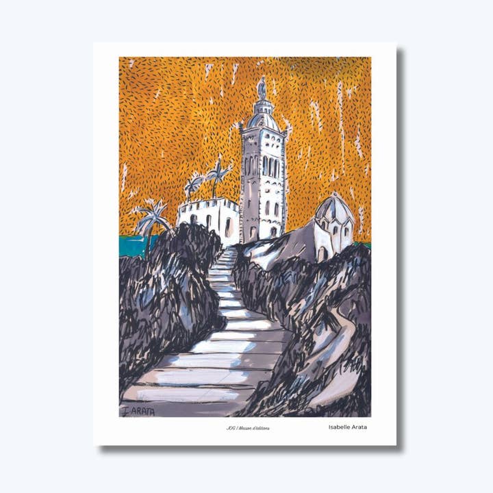 Postcard - Our Lady of La Garde - Isabelle Arata for wholesale by JOG | Maison d’éditions