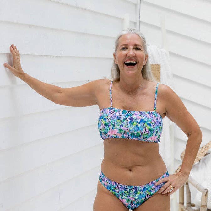 Tori Bikini-Oberteil - Dschungel-Unkraut für den Großhandel von Full Bums Swimwear