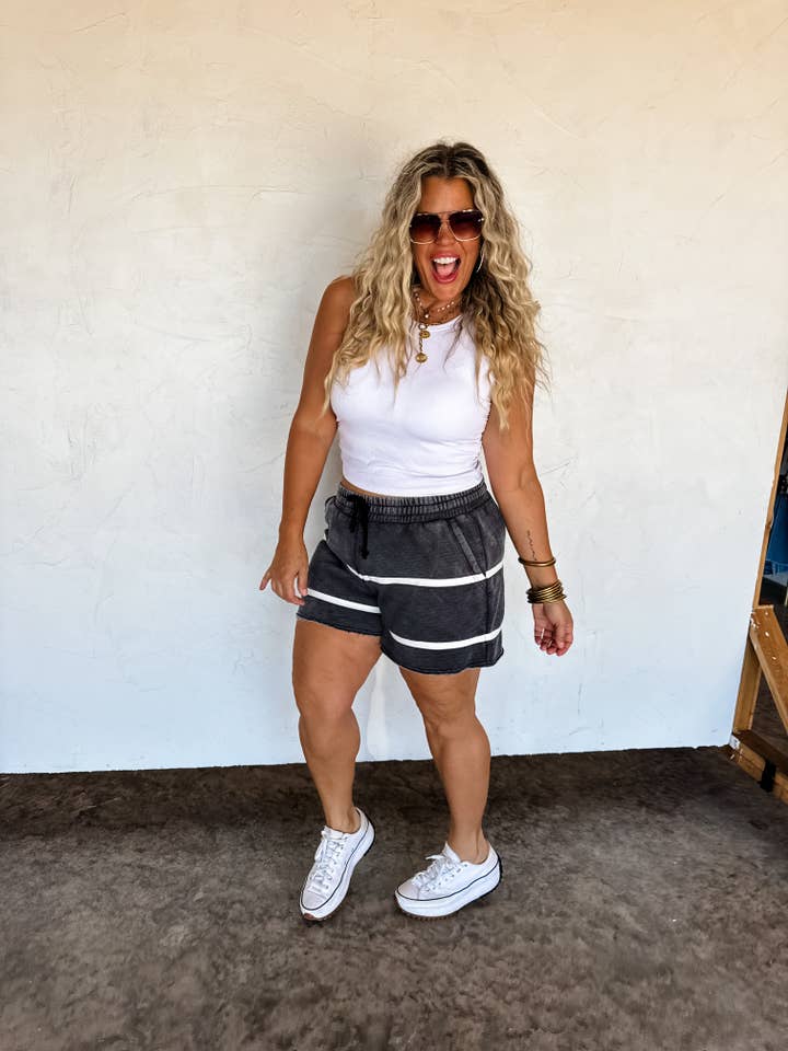 BLAKELEY - Wholesale Lounge Shorts - Women's - MCKINLEY STRIPE LOUNGE SHORTS2