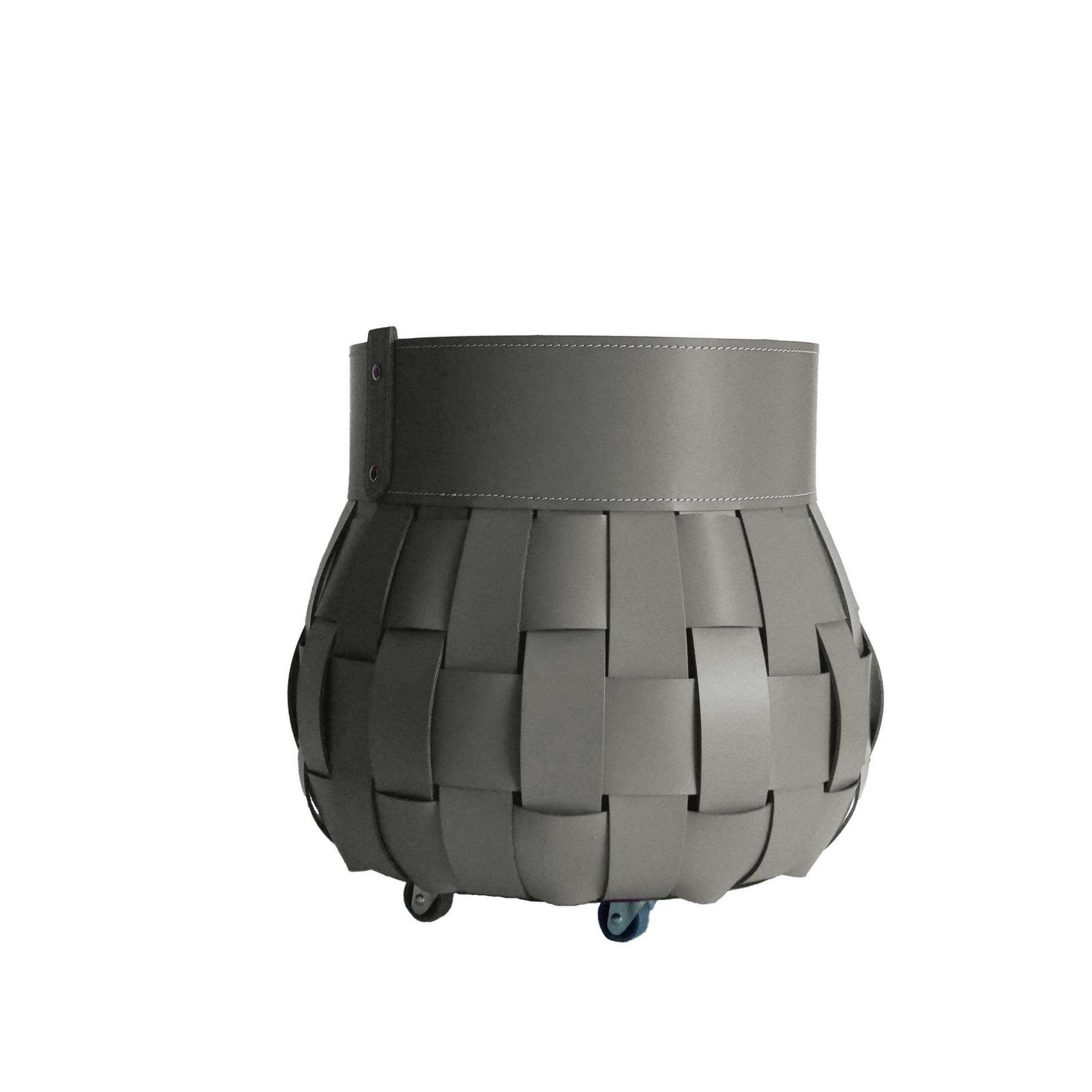 LIMAC Design - Wholesale Basket - TRECCIO braided leather log bag8