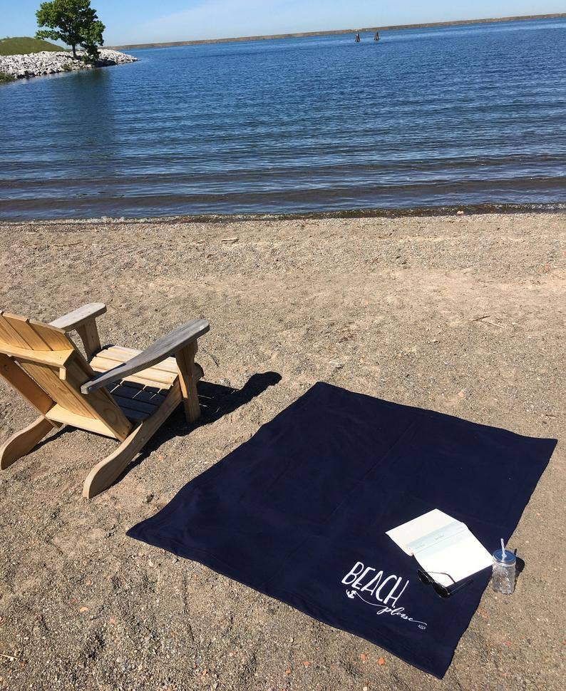 Perfect Day Print Co - Wholesale Throw Blanket - Beach Please Sweatshirt Blanket1