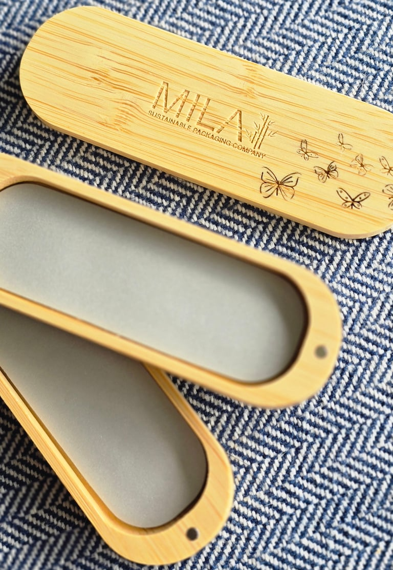 Mila Sustainable Packaging Company - Wholesale Makeup Storage Box - Double Stacked Refillable Bamboo Cosmetic Palette10