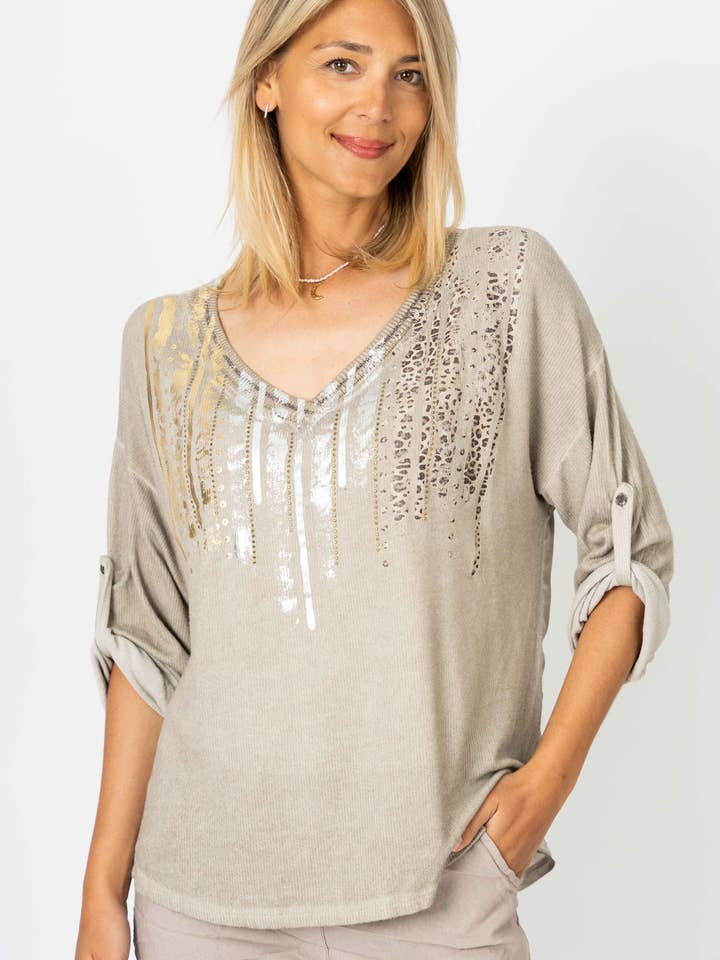 Look Mode Usa - Wholesale Knit Sweater - Women's - Women sweater with rhinestone 11